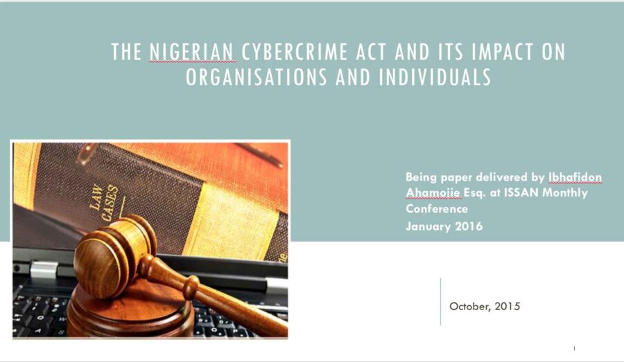 The Nigerian Cybercrime Act And Its Impact On Organisations