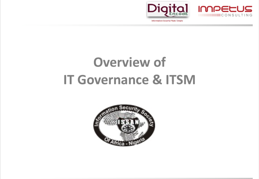 Overview Of IT Governance & ITSM